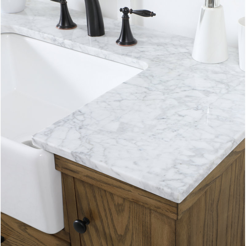 Ensemble de meuble-lavabo simple 42 po Pelaghia, Bois flottant