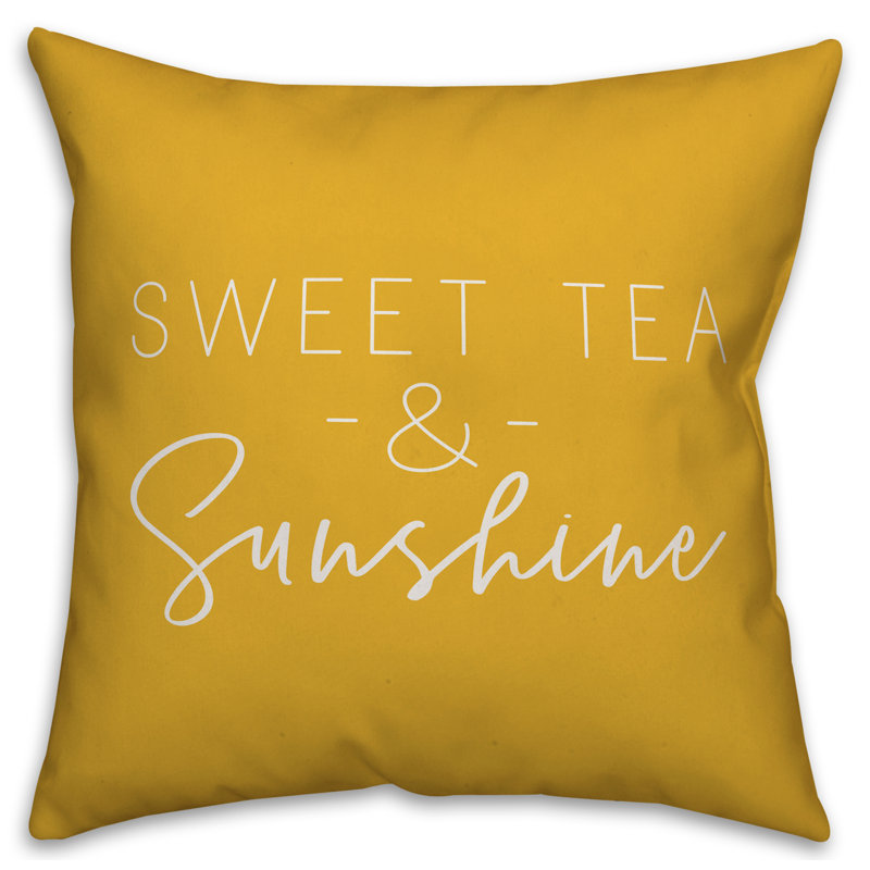  Housse de coussin carré et insert, Jaune, 20 po x 20 po