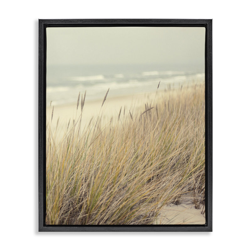 Cadre flottant Beach Dreams Sea Grass, design par Marcus Prime, H 31 po x l 25 po, Cadre flottant noir de jais
