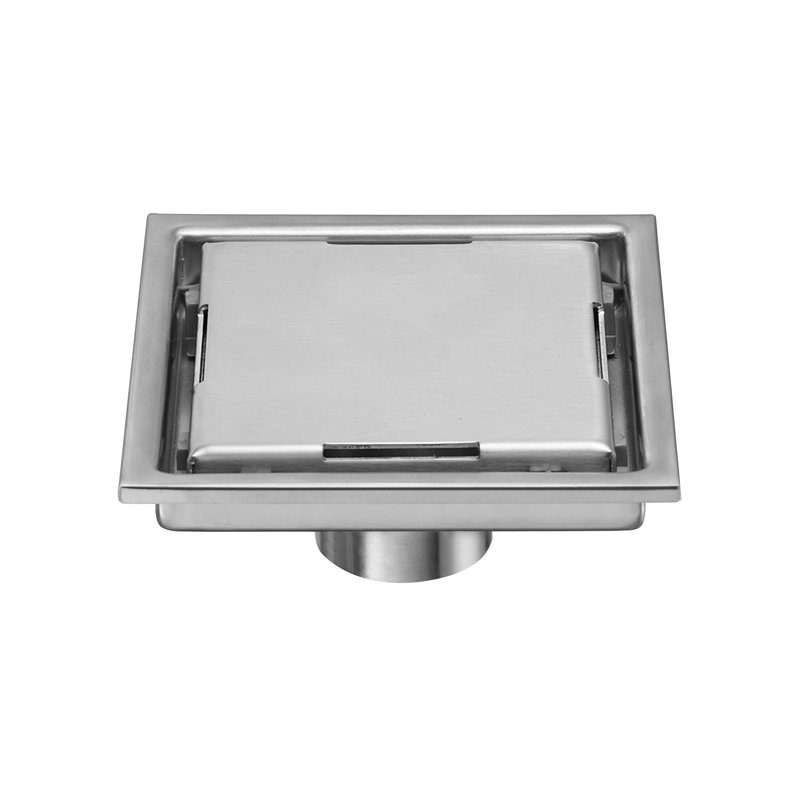 Bonde carrée 6 po DryShield, Nickel brossé