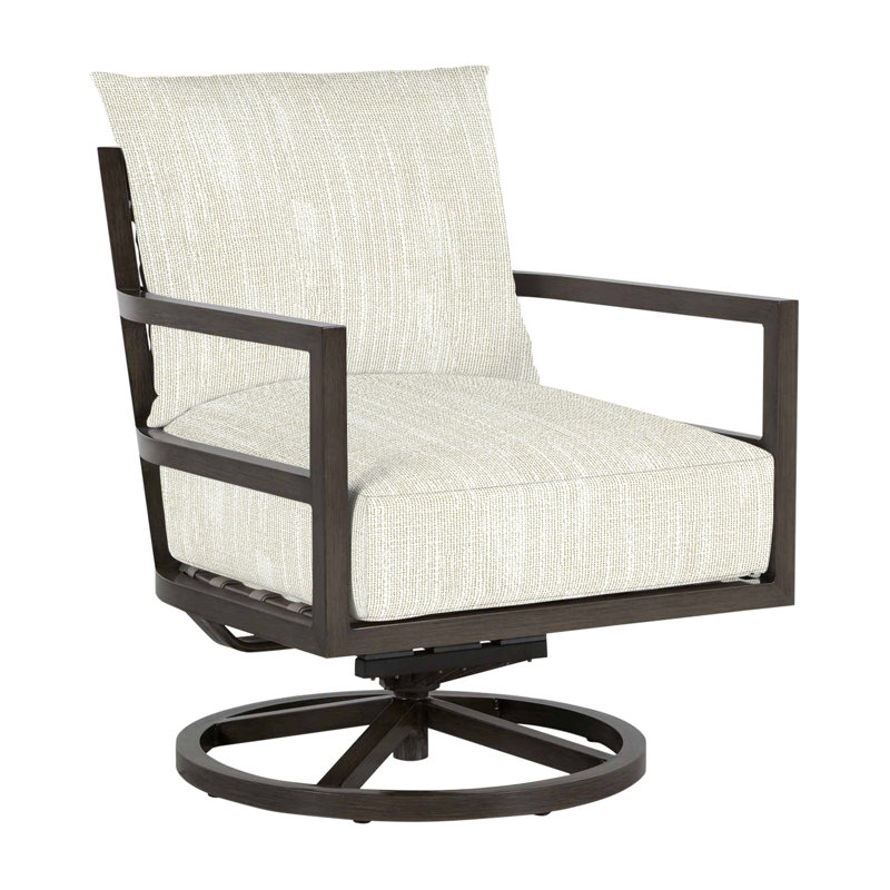 Santa Barbara Swivel Patio Chair, No Welt, Rollo Cream, Standard Plus