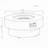 Round 50,000BTU Fire Pit Table with Burner Lid, Glass Rocks, Cover