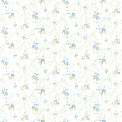 Pretty Prints Rhiannon Floral Trail Wallpaper Roll