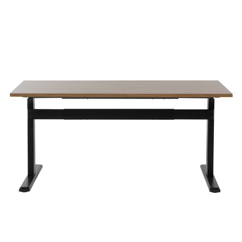 Ehrlich Adjustable Standing Desk, 160cm W x 70cm D, Brown/Black