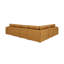 Canapé modulaire à large accoudoirs en cuir assorti-1863036299