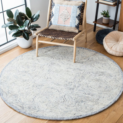 Ahmya Hand Tufted Wool Abstract Rug