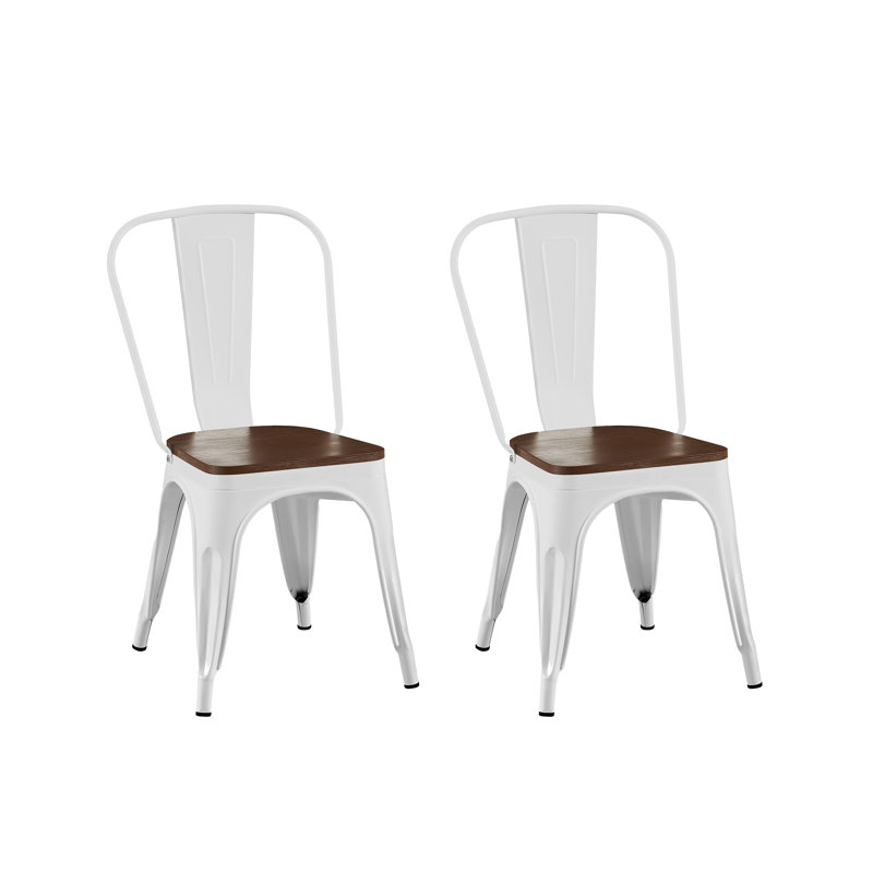 Chaise de salle à manger Kalino, Blanc très luisant, 2