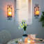Appliques murales de bougie - ensemble de 2 bougeoirs noirs pour pilier