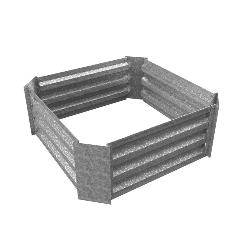 Medium Galvanized Iron Raised Garden Bed Planter Box