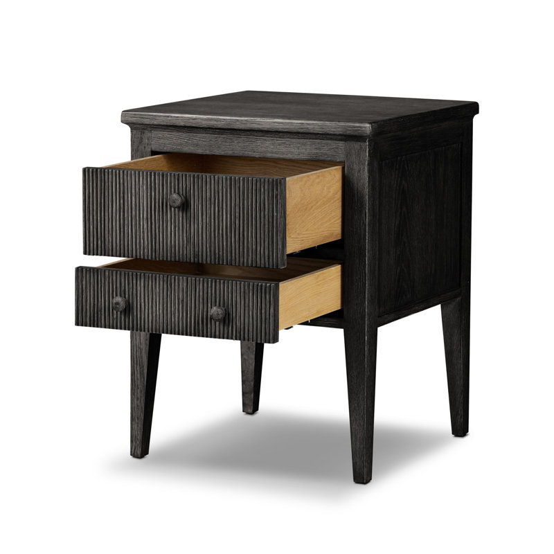 Bush Nightstand, Distressed Black