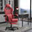 Soontrans Gaming Chair with Footrest Computer Ergonomic Office Chair with Massage Lumbar Support & Headrest, High Back Vintage Game Chair for Adults and Kids, Red-1138300048