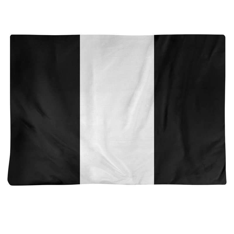 Polyester Striped Rectangle Placemat, Black/White