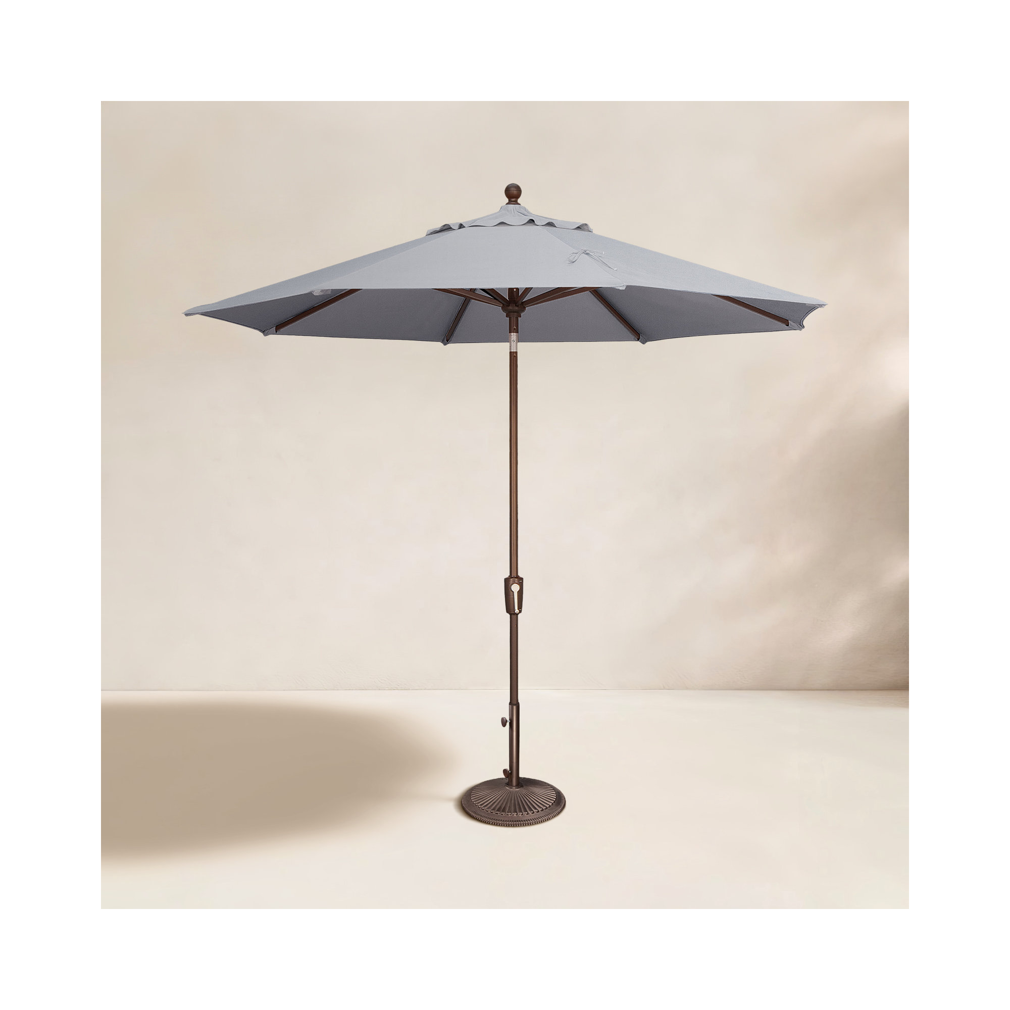 Canela 108'' Market Sunbrella® Umbrella, Granite Sunbrella®, Bronze