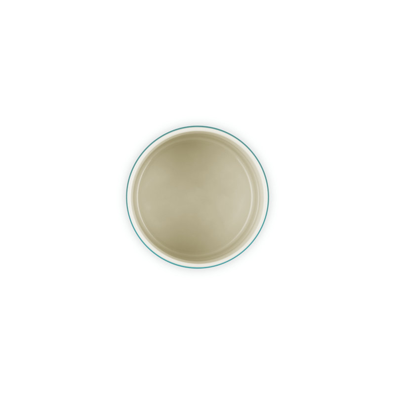 Le Creuset Stoneware Signature Utensil Crock, 2.7 Qt. - Blue Riviera, 5.5" H x 5.1" W x 5.1" D
