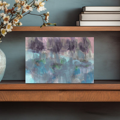 Tree Park Light Blue by Lori Ann Folz - Wrapped Canvas Print
