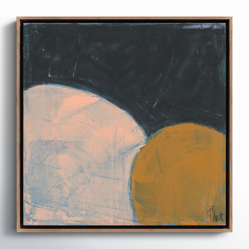 Sometimes Still Painting by Jill Elliott, 24" H x 24" W, Dark Brown Canvas