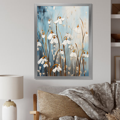 " White And Blue Snowdrops Simplicity "