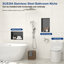 Étagère murale de niche encastrée en acier inoxydable pour rangement de salle de bain l 20 po x H 12 po-103614151