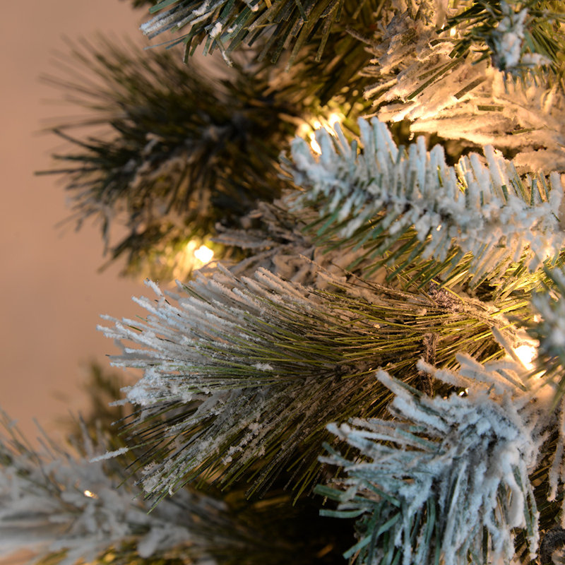 Lighted Artificial Spruce Christmas Tree, 8.99ft H x 4.17ft W x 4.17ft D