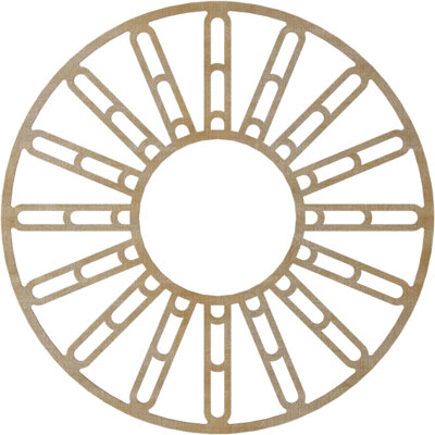 Médaillon de plafond en bois Hale