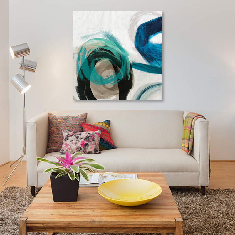 « play i », impression sur toile, H 37 po x l 37 po x P 1,5 po, Pas de tapis, Toile tendue