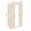 Allington 3 Door Manufactured Wood Wardrobe With Mirror-117110773