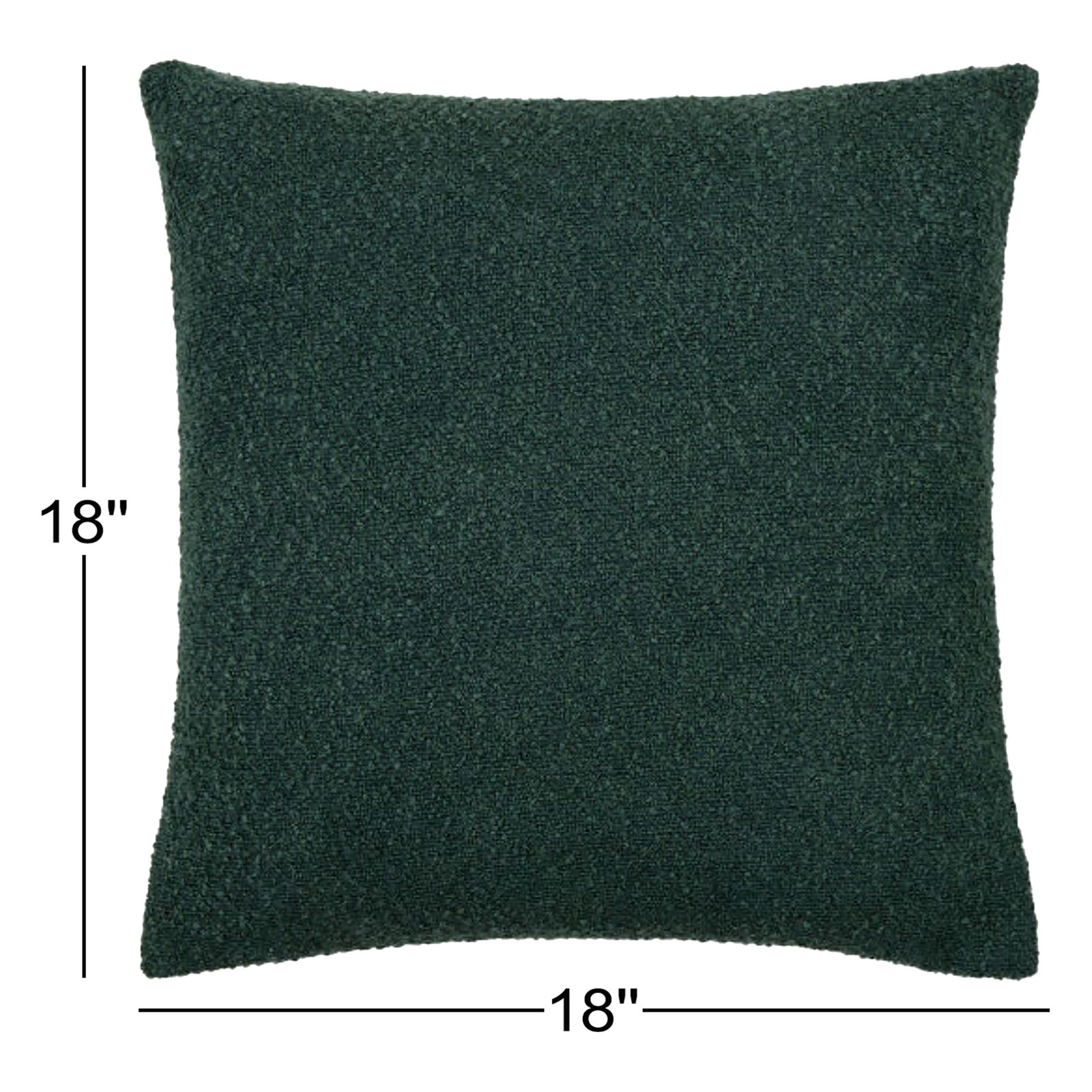 Amalfi Pillow Cover, Pillow Cover Only - No Insert, Square 20", Green