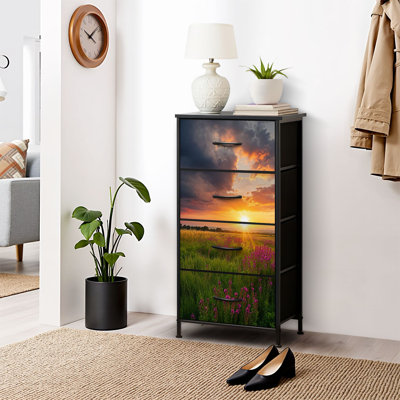 Commode pour commode de chambre à coucher pour garde-robe de coucher de soleil