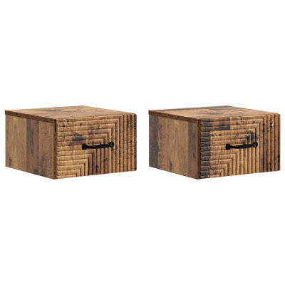 34.5cm W Manufactured Wood Bedside Table