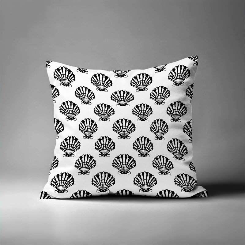 Coussin Barnon, Noir, H 16 po x l 16 po