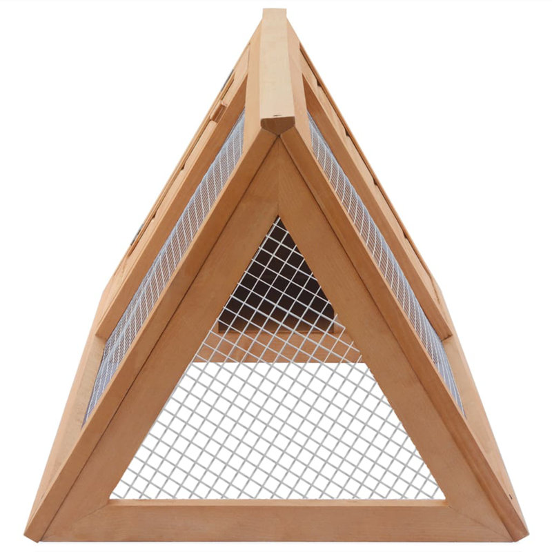 Teo Weather Resistant Rabbit Cage, Oak