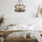 Gatlin 5 - Light 18'' W Statement Drum Dining Room Chandelier with Wood Accents