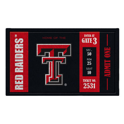 Tapis de porte d’extérieur antidérapant ncaa hotte 30 po. x 18in.