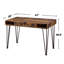 Bureau d'écriture à 1 tiroir Antique Muscade et bronze foncé