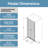 26-27.5 In.W X 68 In.H Semi-Frameless Small Pivot Shower Door With 6Mm Tempered Glass, No-Top-Rail Design-124481997