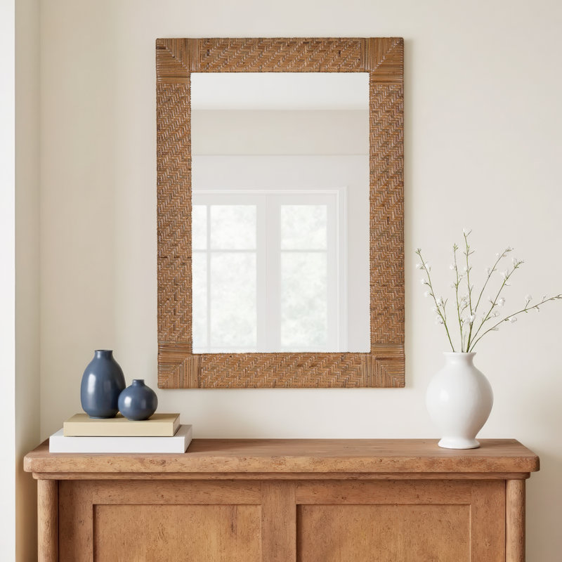 Prudence Rattan Rectangle Mirror