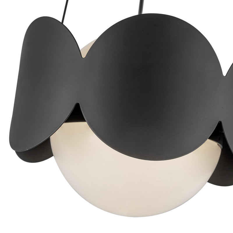 Ciel 1 - Light Pendant, Black/White, Black