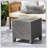 PUERTA ACCENT TABLE Polyethylene Rattan Cube Shape No Assembly 18.00” W x 18.00” D x 18.00” H