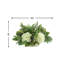 Hydrangea, Eucalyptus And Evergreen Holiday Arrangement In A Ceramic Pot