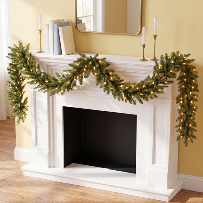 108" Pre-Lit Christmas Garland