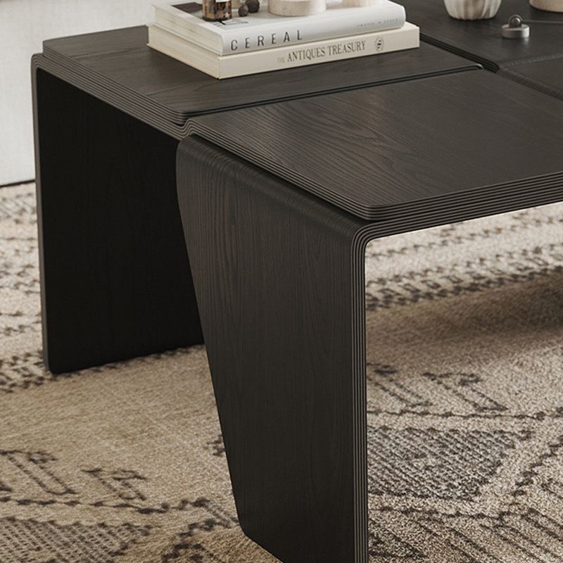 Modern Minimalist Coffee Table, Black