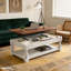 Table basse à plateau relevable rétro avec rangement-32158077-32158067