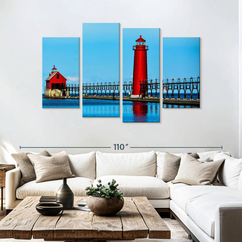 Aletra Grand Haven Lighthouse, 54" H x 84" W