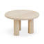 Table d'appoint ronde intérieure / extérieure en faux travertin Cheyan-370366500