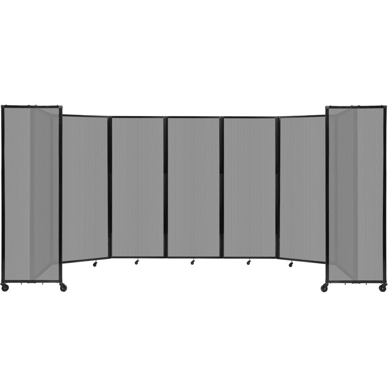 Cloison murale en polycarbonate 360, H 90 po x l 234 po, Gris clair