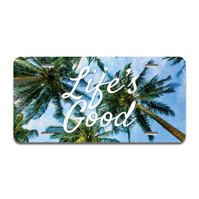 Lifes Good Aluminum Plate Frame