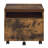 Weathered Oak And Black 1-Drawer File Cabinet