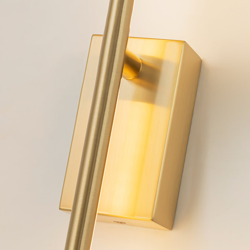  Éclairage de salle de bain à DEL à 1 lumière à intensité variable Abshier, Laiton