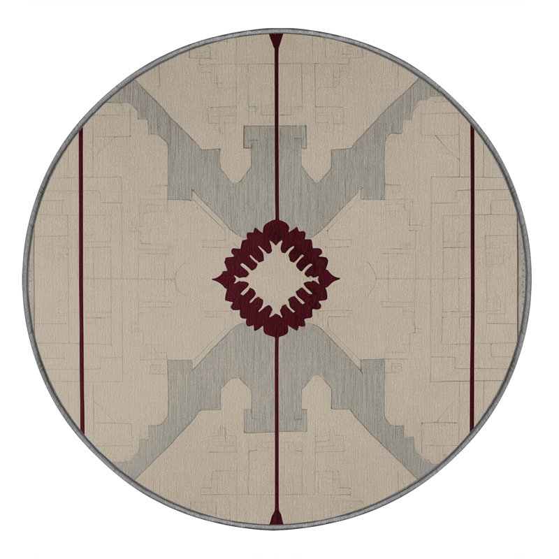 Structural Drift Rug, Round 3'