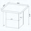 Ensemble de tables basses 3 pièces Glam